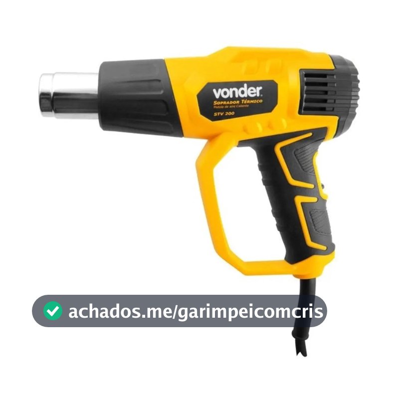 Soprador Térmico Vonder 2000w Stv200 3 Estágios + Acessórios Voltagem