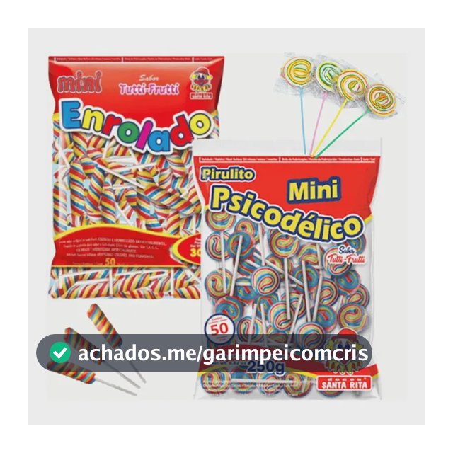 Kit 2 Pirulitos Mini Psicodelico Chaves + Mini Enrolado