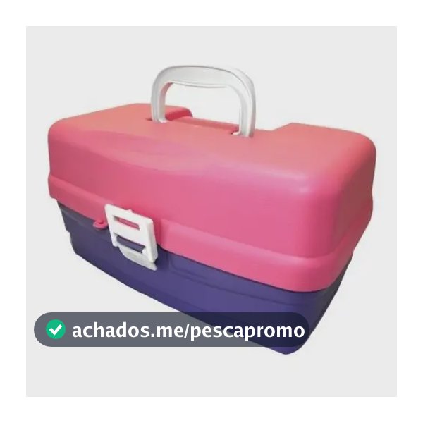 Caixa Pesca 3 Bandejas Articuladas Hi 3bj-p Diversas Cores Cor Rosa