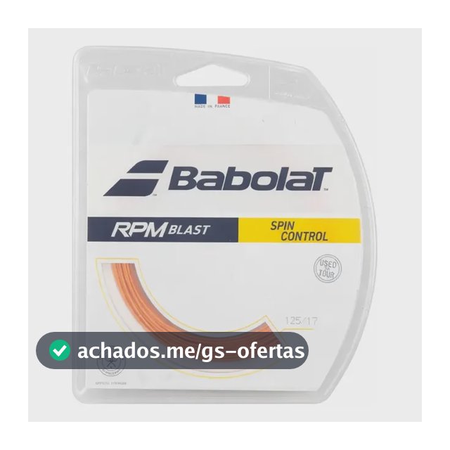 Corda Babolat Rpm Blast 1,25m Laranja - Set Individual 1.25 Mm Laranja