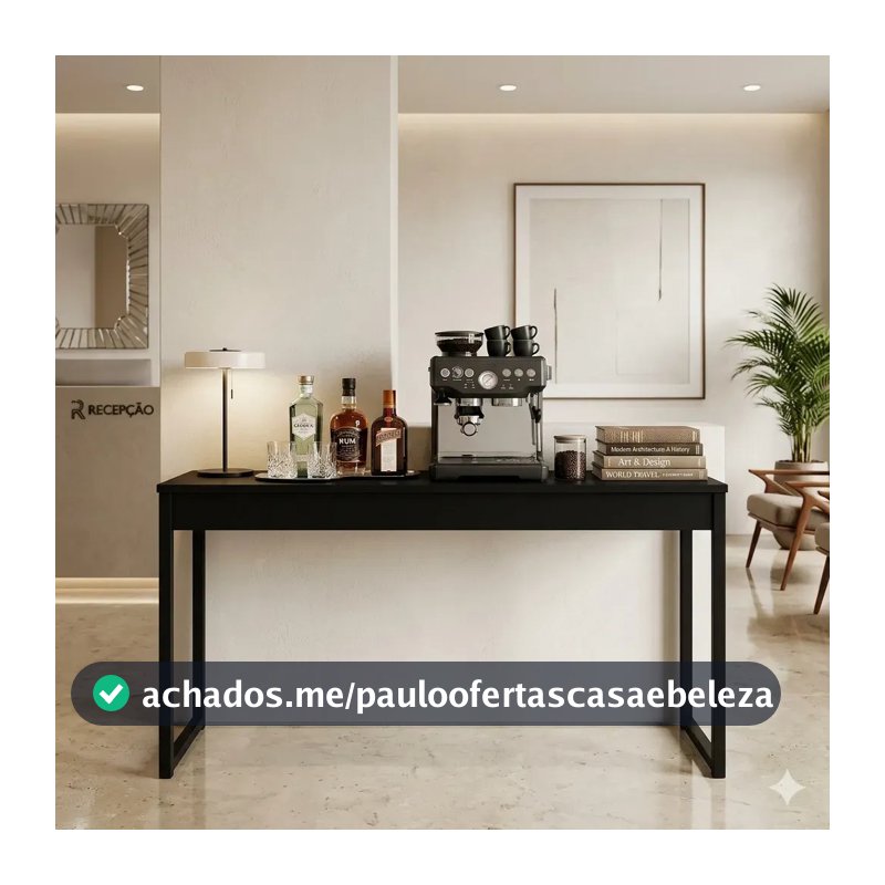 Aparador Para Sala Industrial Buffet Balcão Café Bar Sala Preto