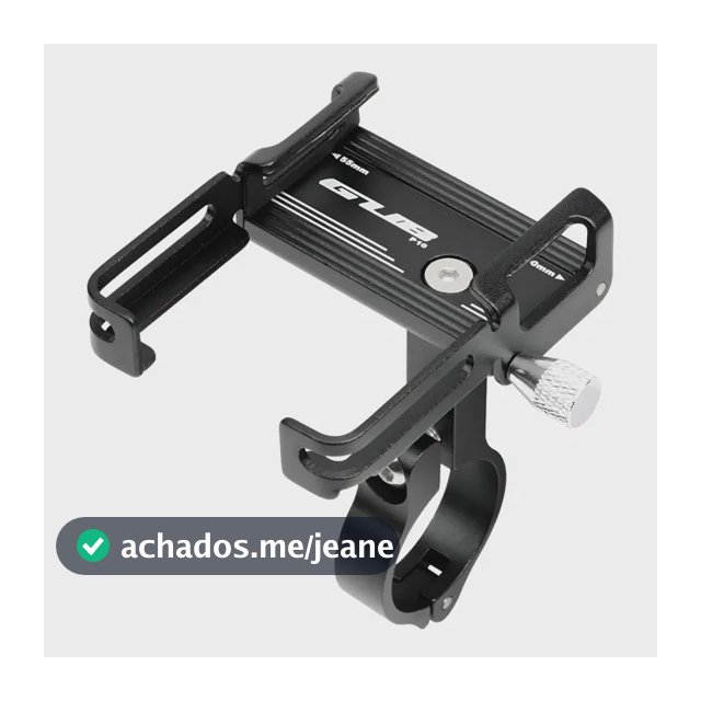 Suporte Celular Gub P10 Alumínio Preto Para Guidão Moto Bike Preto
