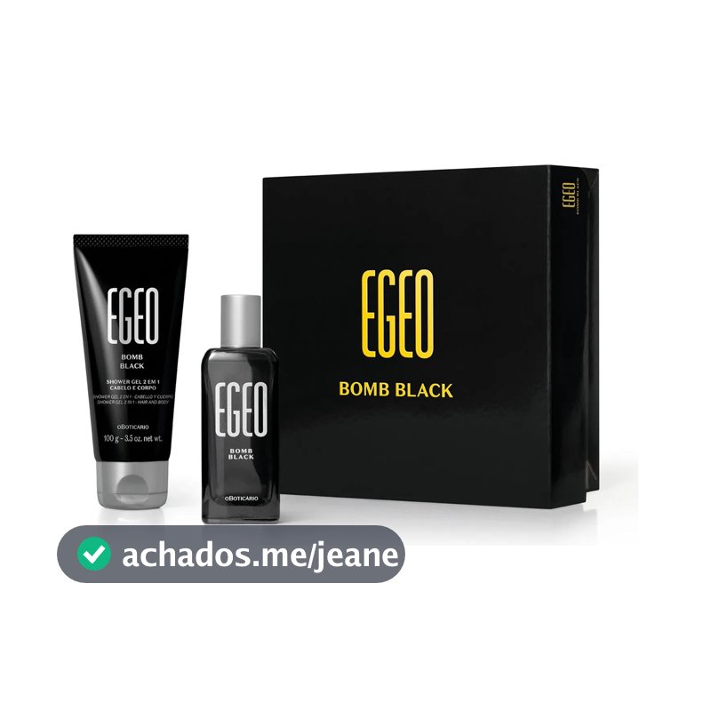 O Boticário Egeo Bomb Black Mini Kit 2 Itens