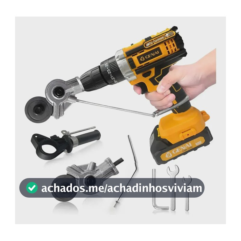 Kit de Acessórios para Parafusadeira com Adaptador para Cortar Chapa e Adaptador para Parafusadeira, Para Parafusadeira