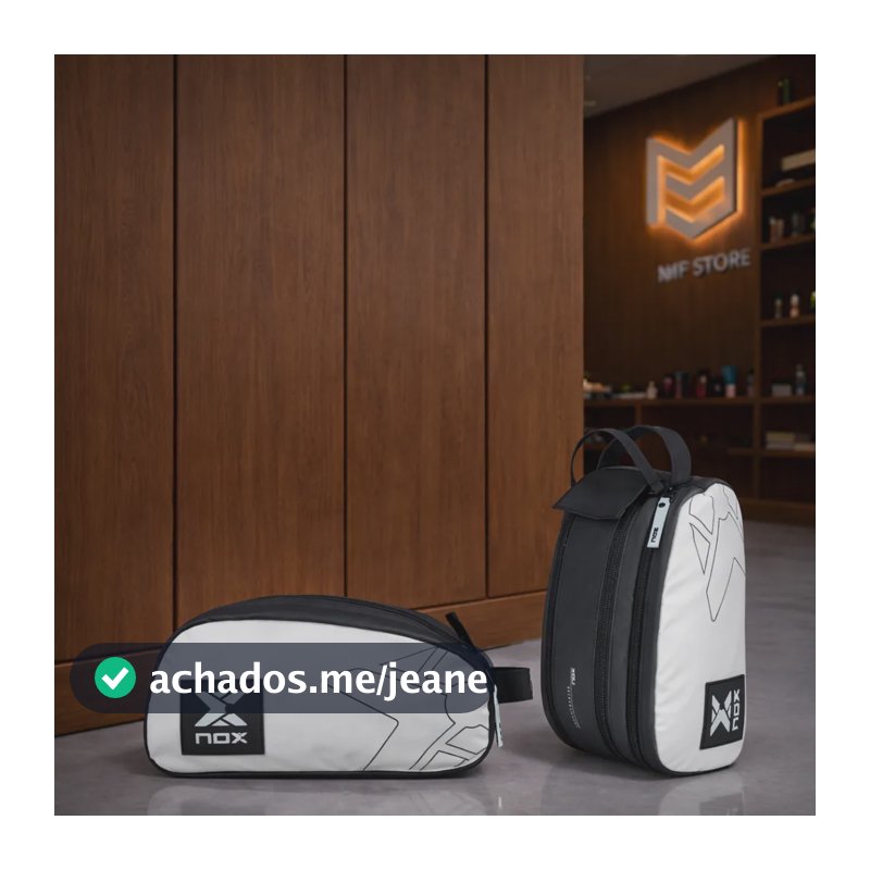 Necessaire Franqueira Nox Beach Tennis/padel - Preto / Cinza Preto/cinza Lisa