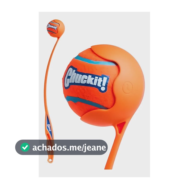 Brinquedo De Lançar Bolinhas P/ Cães Chuckit Sport 26l -66cm Azul