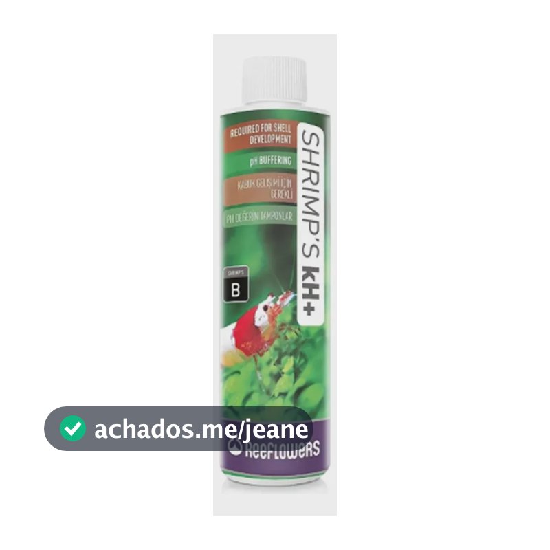 Suplemento Kh Camarão Reeflowers Shrimp's Kh+ 250ml Crescimento Saúdavel