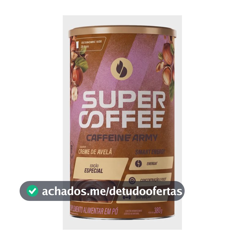 Supercoffee 3.0 Caffeine Army Creme De Avelã 380g Creme De Avelã