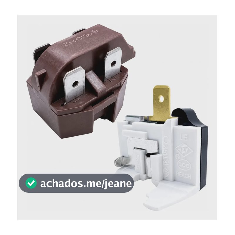 Relé E Protetor Térmico Ptc Universal P/ Geladeira Consul Brastemp Electrolux Continental Ge Metalfrio Gelopar