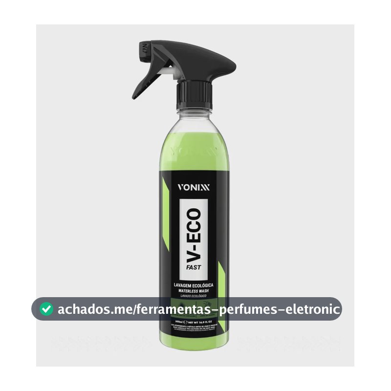 Produto Lavar Carro Moto A Seco V-eco Fast Vonixx 500ml