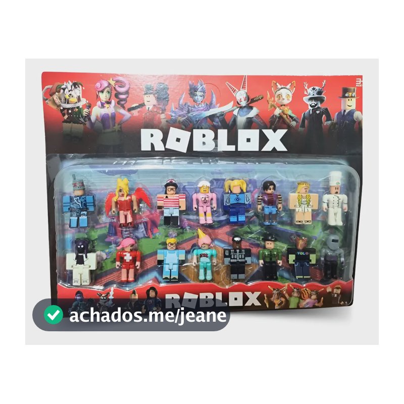 Kit Bonecos Roblox Articulado Brinquedo Personagens Cartela Roblox 1