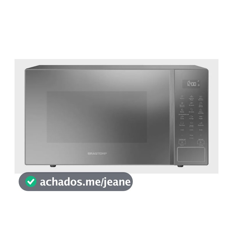 Micro-ondas Brastemp 32L Cinza com Menu Gourmet - BMS46AR