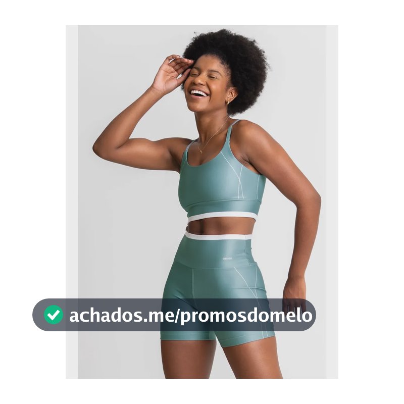 Conjunto Feminino Academia Shorts E Top Alcinha Fitness Verde Liso M