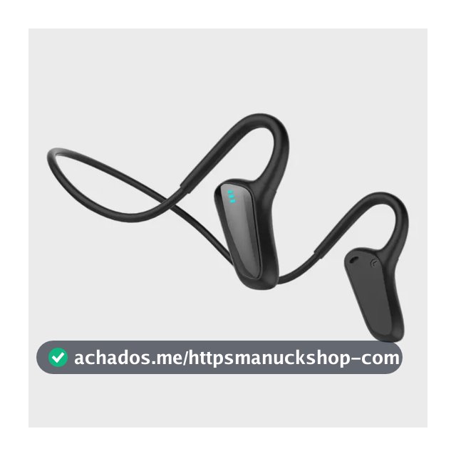Fones De Ouvido Sem Fio De Condução Óssea Pretos