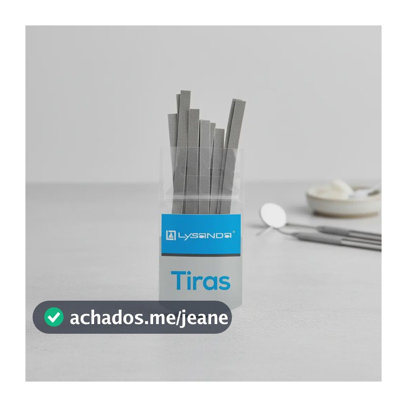 Tiras De Lixas Abrasivas Odontológica Aço 4mm C/12uns