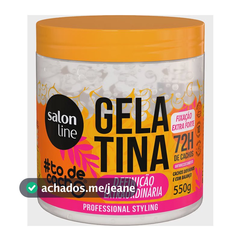 Gelatina Definição Extraordinária 550g Salon Line 72h