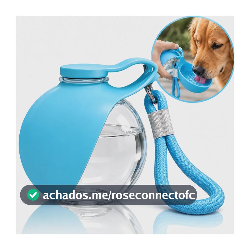 Garrafa pet Bebedouros para caes EPS-5329 comeudouro pet portatil Cor Azul