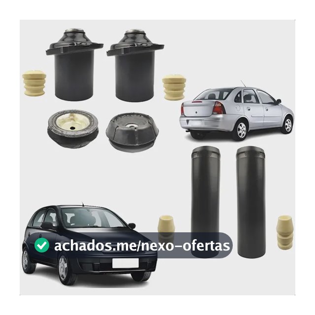 Kit Coxim Amortecedor Corsa 2002-2012 Dianteiro E Traseiro Ano E Carro Olhar Descrição