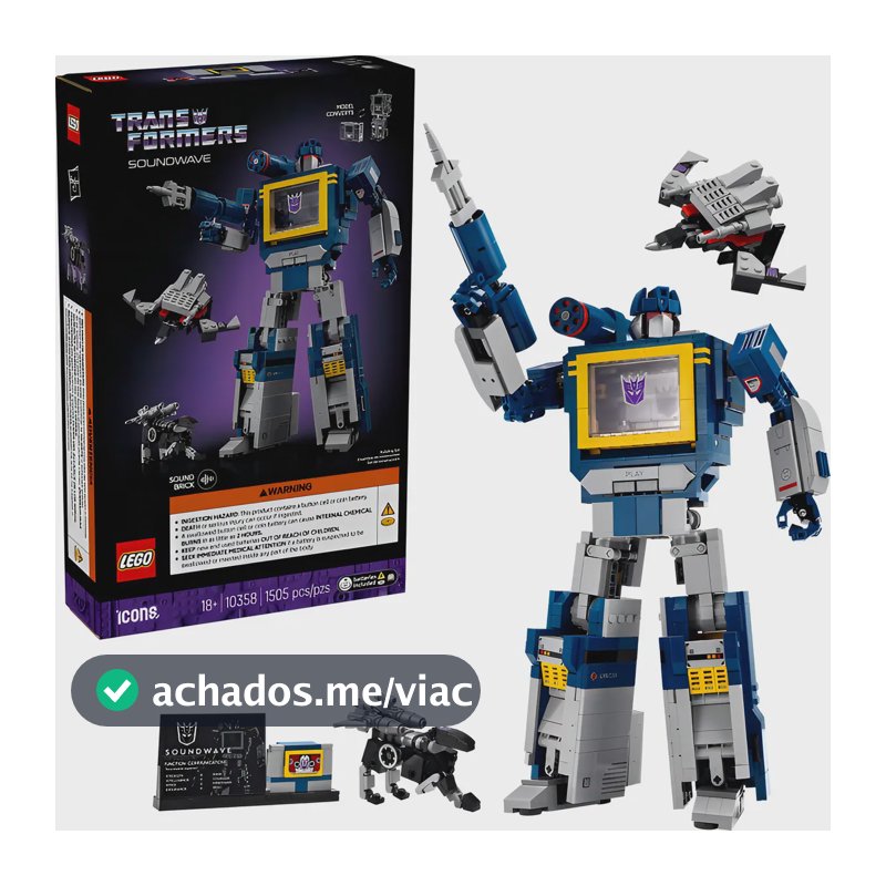 Lego Icons - Transformers: Soundwave - 10358 1505 Transformers Soundwave