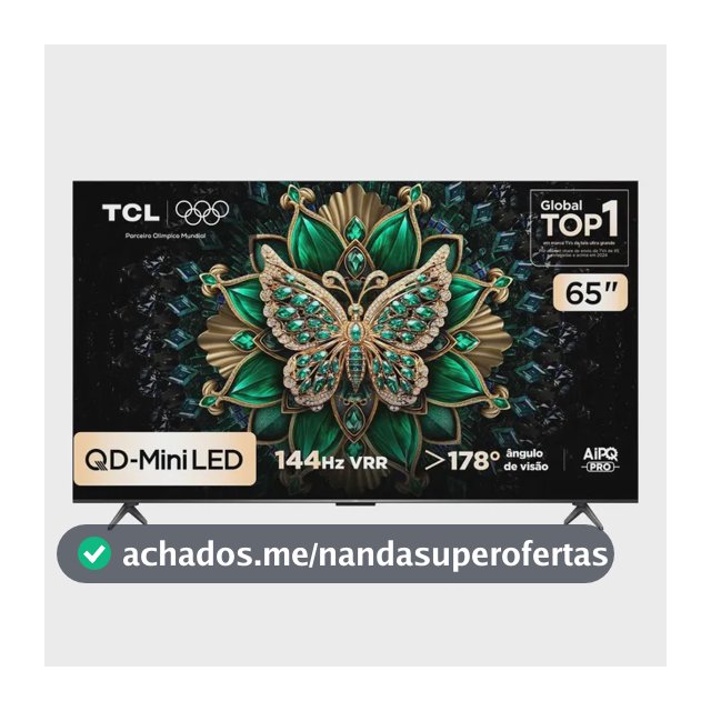 Smart Tv Tcl 65 Polegadas Qd-Mini Led 4k C6k Wifi Bluetooth Google Tv 4 Hdmi 144hz Hdr10+ 65c6k