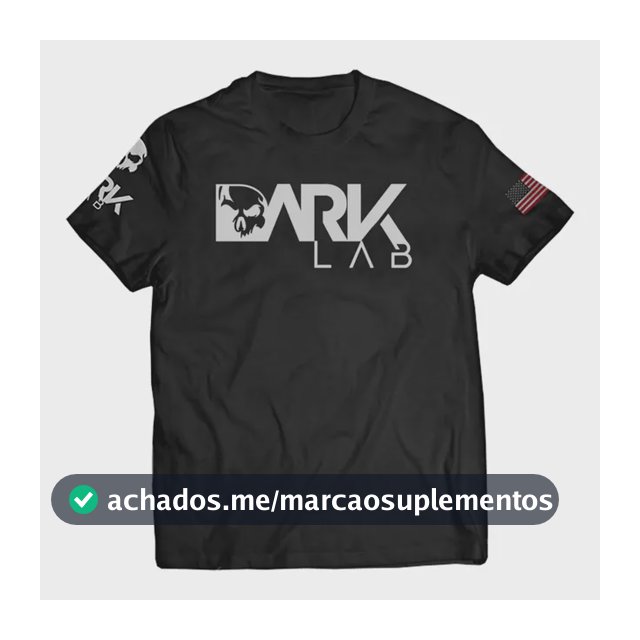 Camiseta Dry-fit  Preta Caveira Unisex Dark Lab