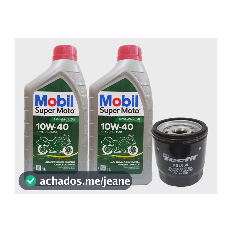 Troca De Oleo Versys 650 Vulcan 650 Mobil 10w40 + Filtro