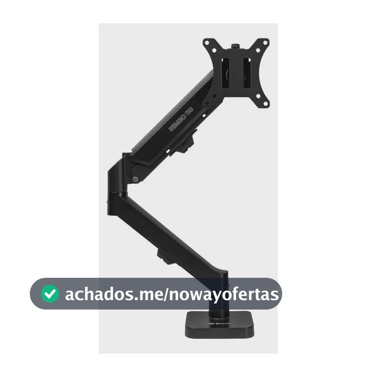 Suporte Articulado Para Monitor 13 a 32 Pistão a Gás Ajustável Zinnia Nimbo 110 Preto