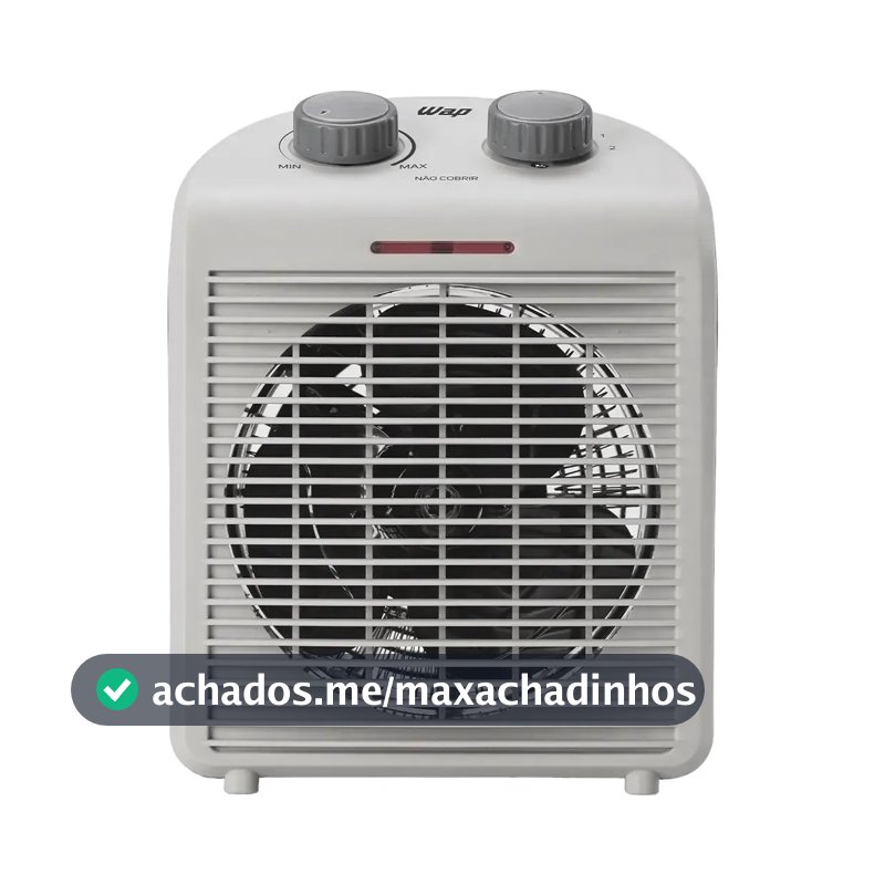 WAP Air Heat FW009371 Aquecedor Elétrico Portátil 3 em 1 220V Potência 2000W Triplo Sistema Segurança