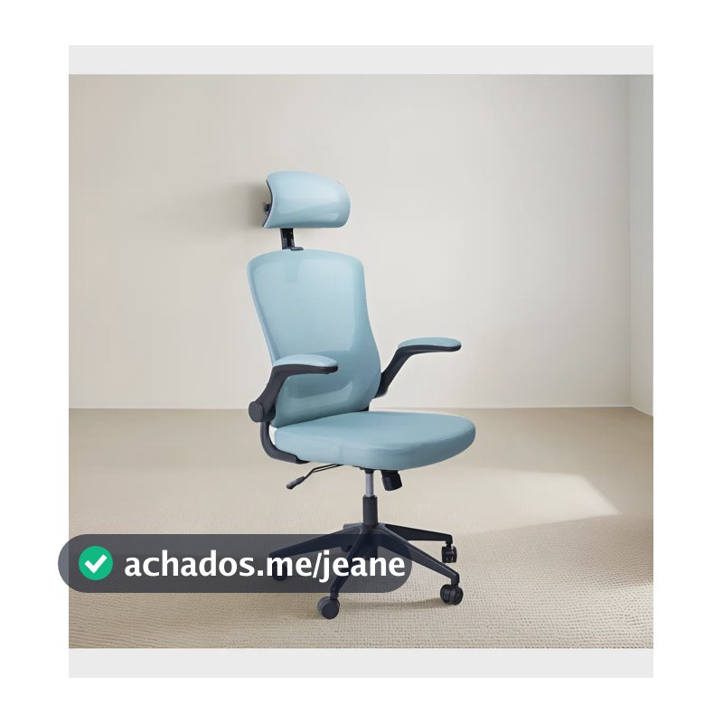 Cadeira De Escritório Giratória Gênesis Ajuste Altura Verde Cor Verde-claro Material Do Estofamento Algodão