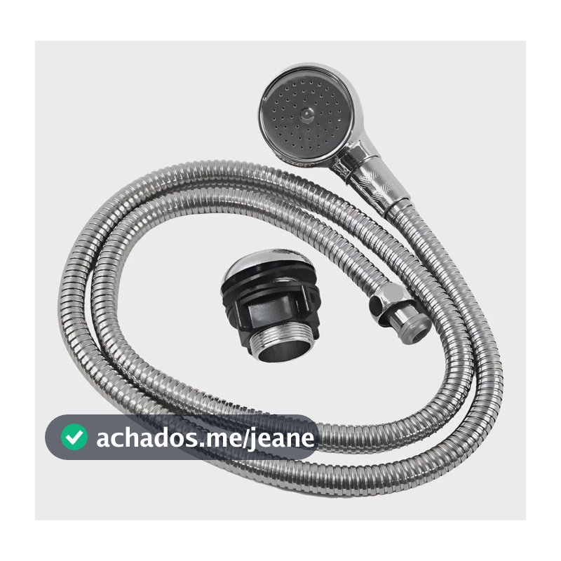 Ducha Cromada para Lavatório de Salão com Mangueira Flexível