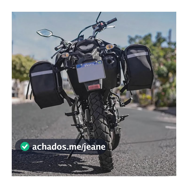 Alforge Moto Universal Impermeável Eva 4mm Resistente Todas Preto