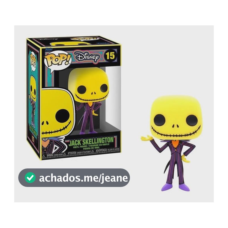Boneco Funko Pop Disney O Estranho Mundo De Jack Skellington