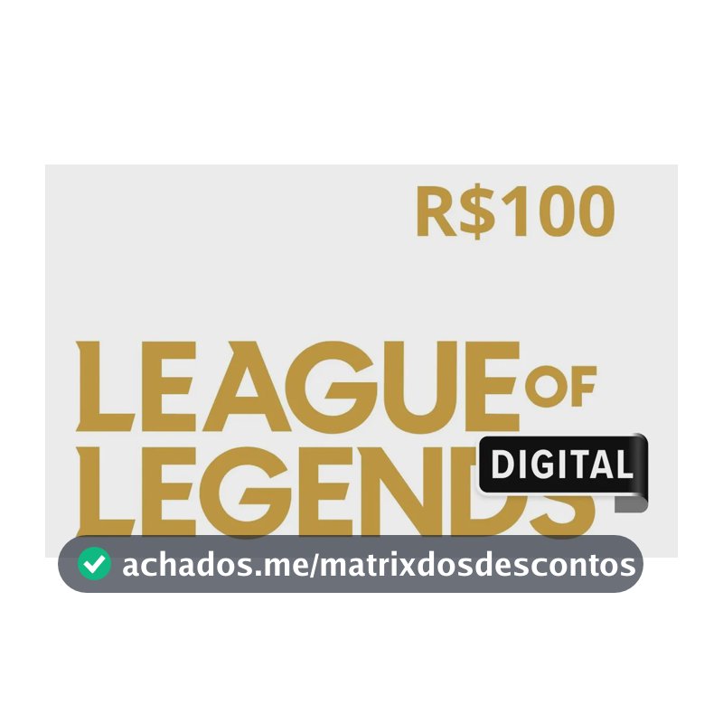 League of Legends R$100 (Digital)