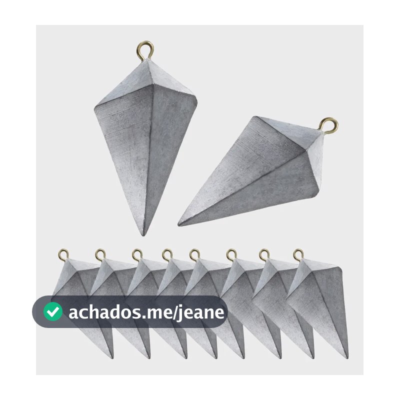 Kit Com 5 Chumbada Capela Para Pesca De Praia 100g/120g
