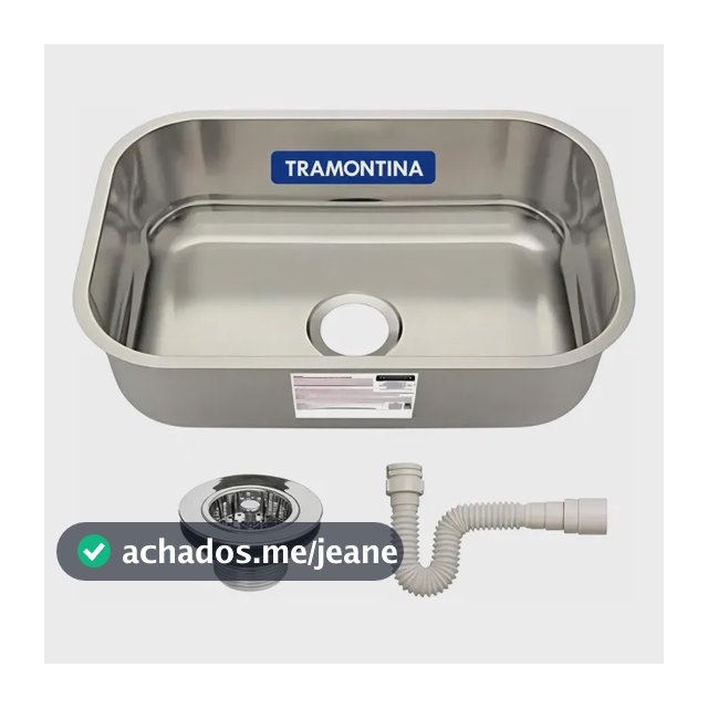 Cuba Aço Inox Para Cozinha Retangular Tramontina 47x30