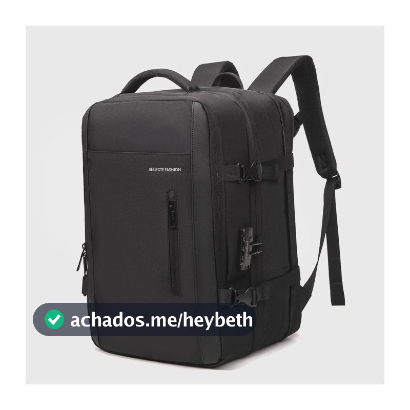 Mochila Para Notebook Impermeável com Porta USB e Senha Para Homem