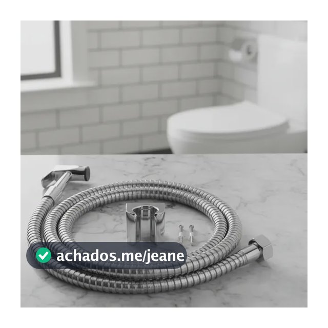 Ducha Higiênica Metal Gatilho Mangueira 1,20 Mt Sem Registro