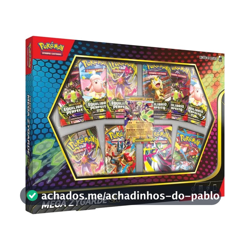 Pokémon Coleção Mega Zygarde ex Box Lacrada Original Copag