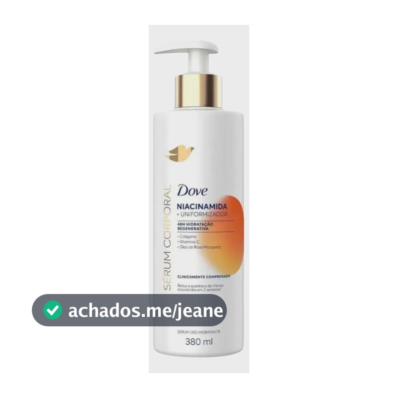 Sérum Corporal Dove Niacinamida Uniformizador 380ml Neutra