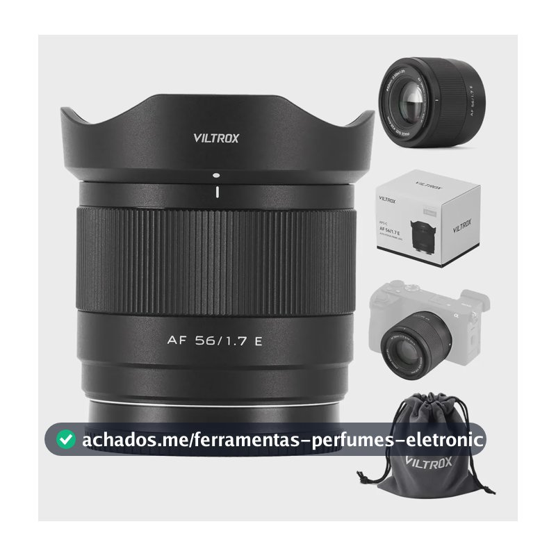 Viltrox 56mm F1.7 E Aps-c Stm Lente Af Para Sony E-mount E-mount Preto