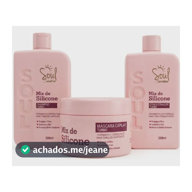 Kit Tratamento Capilar Feminino Mix De Silicone Soul Cosméticos