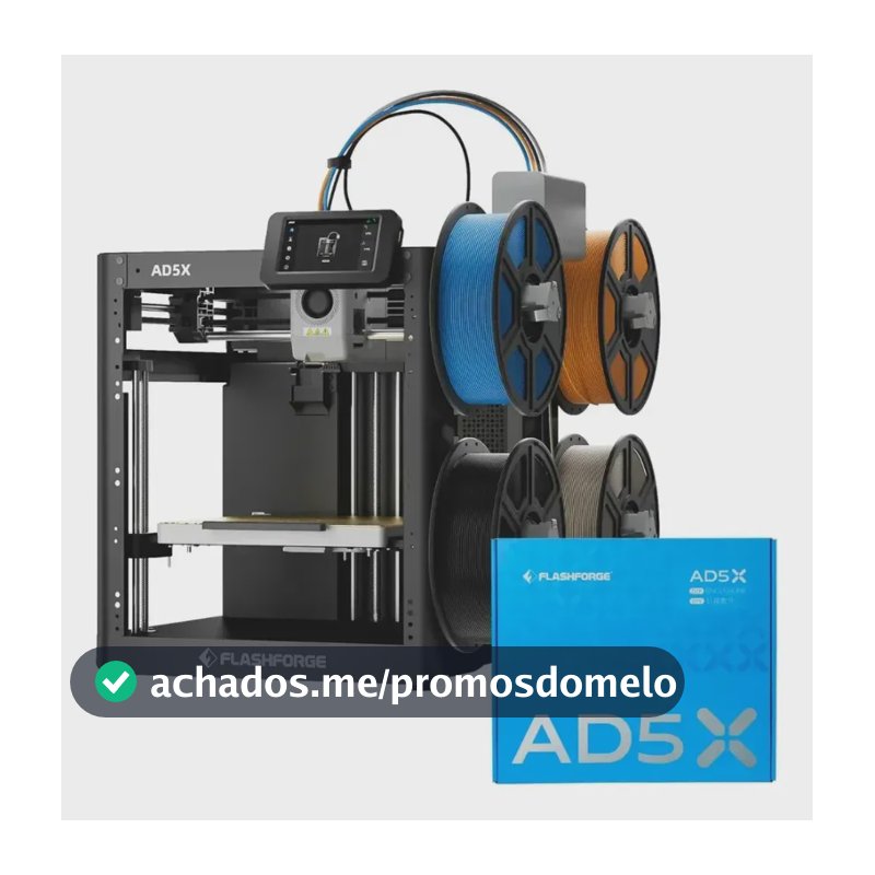 Impressora 3d Flashforge Ad5x Multicolorida Kit Fechamento