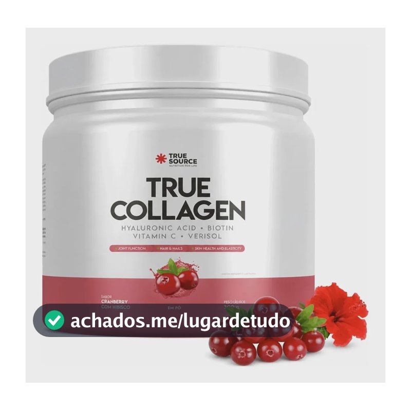 True Collagen True Source Colágeno Verisol + Ác Hialurônico Cranberry E Hibisco