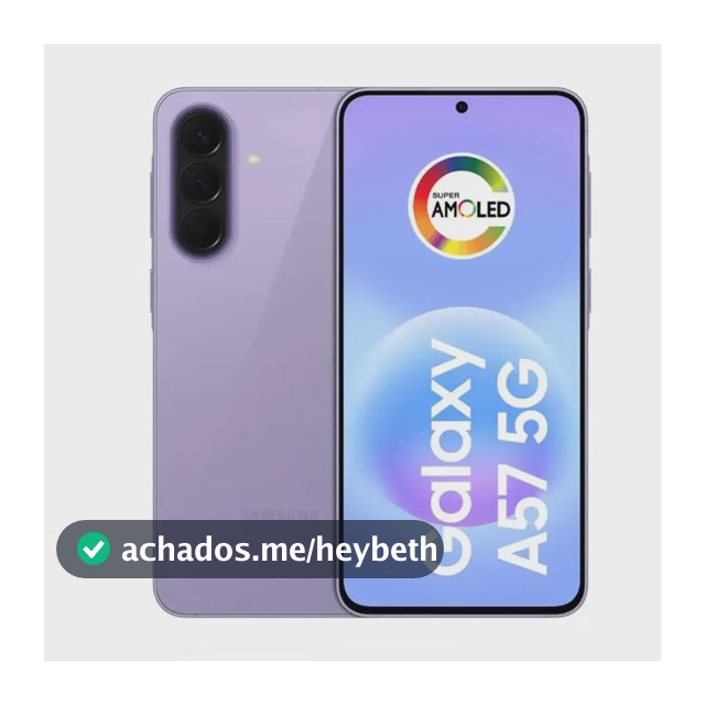Celular Samsung Galaxy A57 5G 128GB, 8GB RAM, Câmera 50MP, IP68, Super AMOLED 6.7", Recursos AI - Lilás