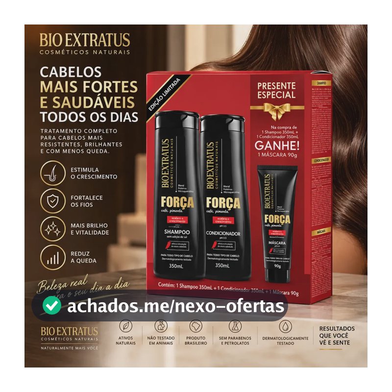 Kit Força Com Pimenta 3 Produtos Bio Extratus