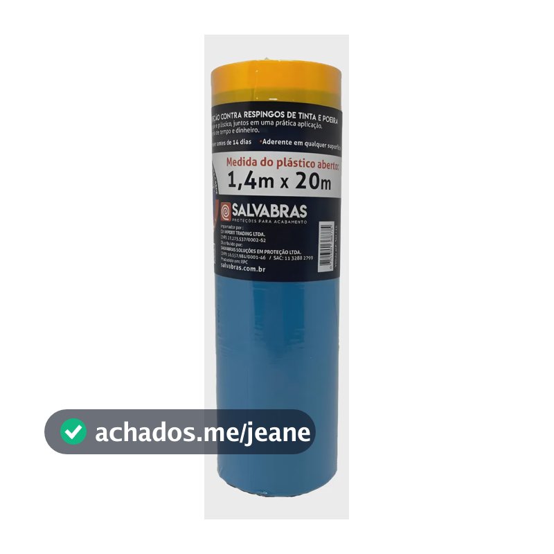 Filme Eletrostático Salva Pintura Contra Respingo 1,4m X 20m 0
