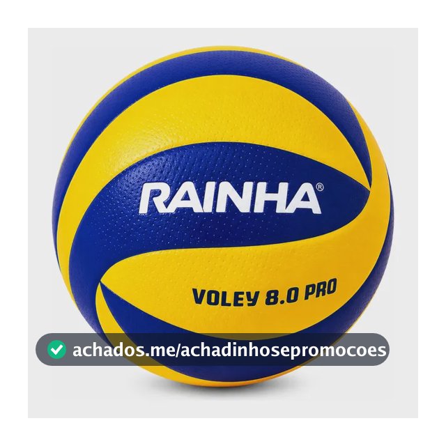 Bola De Vôlei Rainha 8.0 Pro Oficial Para Quadra Amarelo/azul