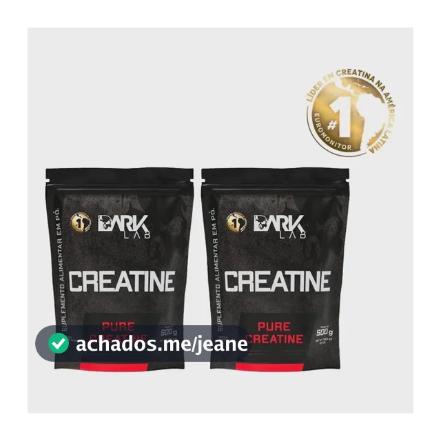 Creatina Monohidrata Pura 1kg (2 Unidades De 500g)  Dark Lab