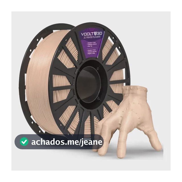 Filamento Pla Bege Caucasiano Premium 1.75mm 1kg Voolt 3d Bege Caucasiano