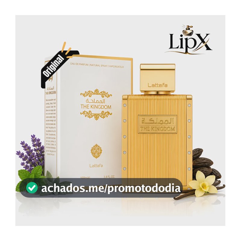 Perfume Arabe The Kingdom Lattafa Eau De Parfum 100ml Com Nf